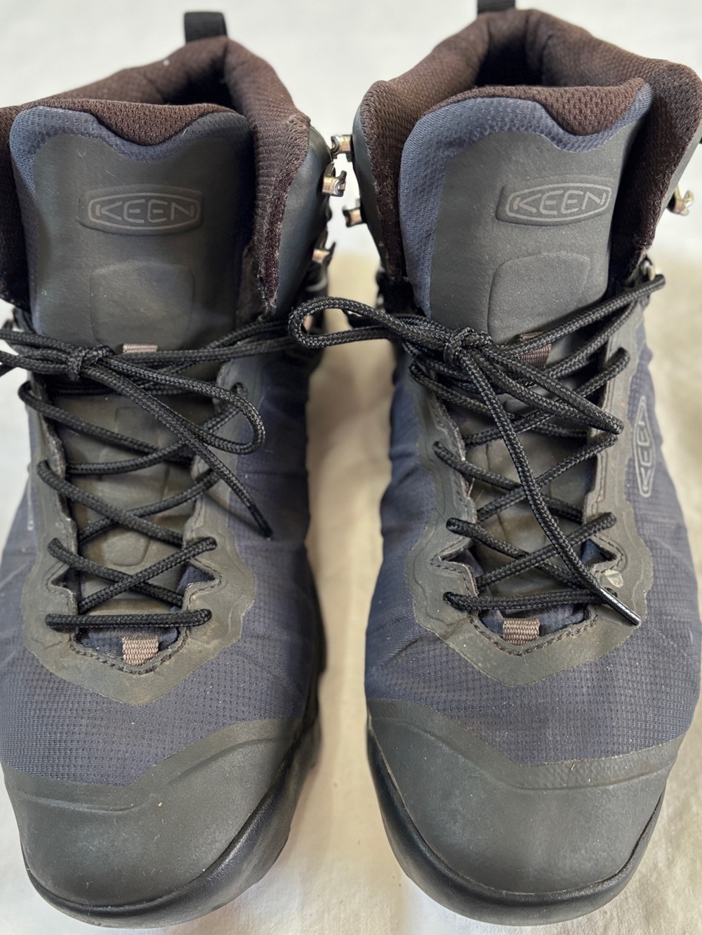KEEN Men’s Waterproof Hiking Boots KonnectFit Black Size 12 EU 46